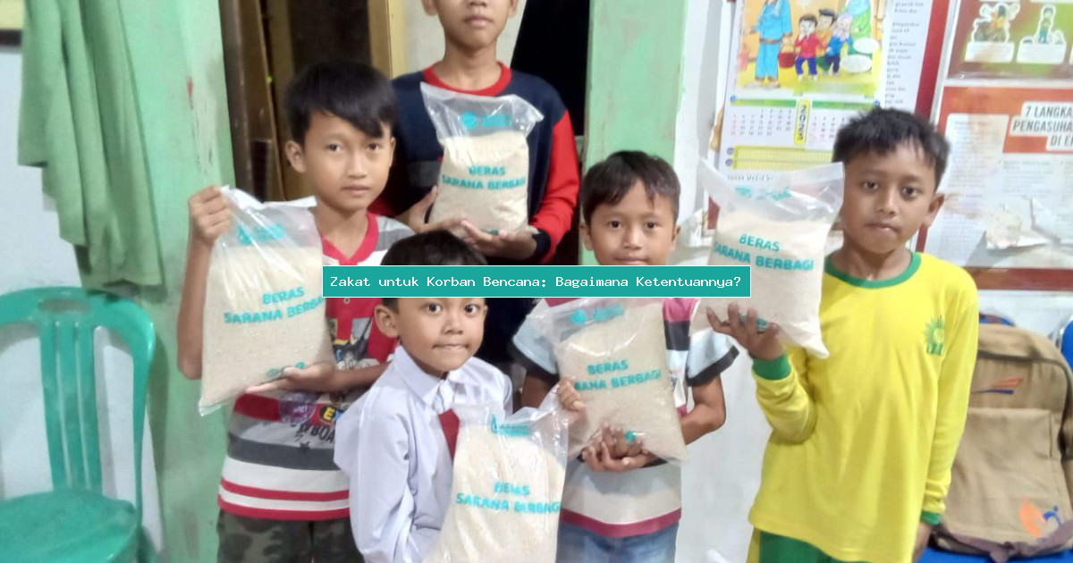Zakat untuk Korban Bencana: Bagaimana Ketentuannya?